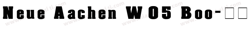 Neue Aachen W05 Boo字体转换